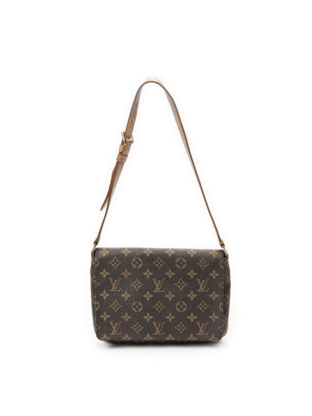 Louis Vuitton Musette Tango Brown Monogram Canvas Crossbody
